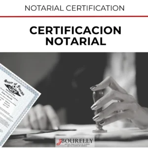 Elaboración Certificación Notarial