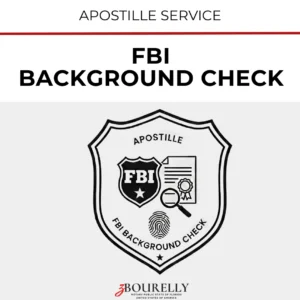 Apostille para FBI Background Check Servicio