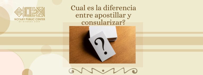 Cual es la diferencia entre apostillar y consularizar?