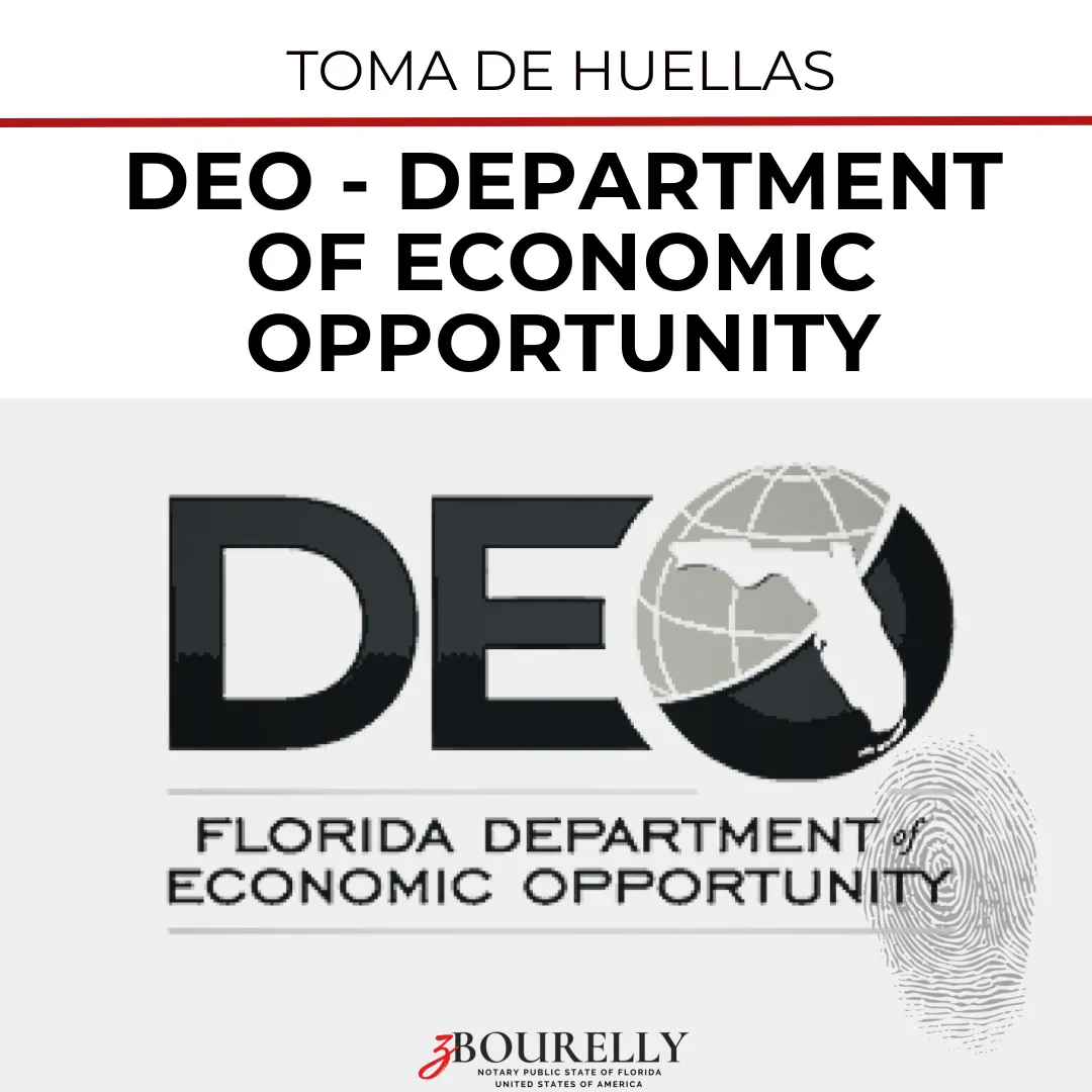 Florida Department of Economic Opportunity, Fingerprinting