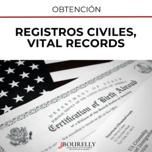 Registros Civiles, Vital Records, Obtención