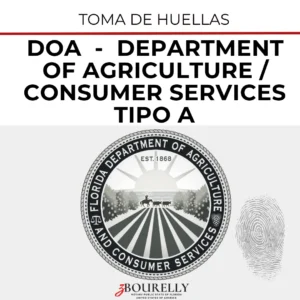 Department of Agriculture DOA, Livescan Fingerprinting