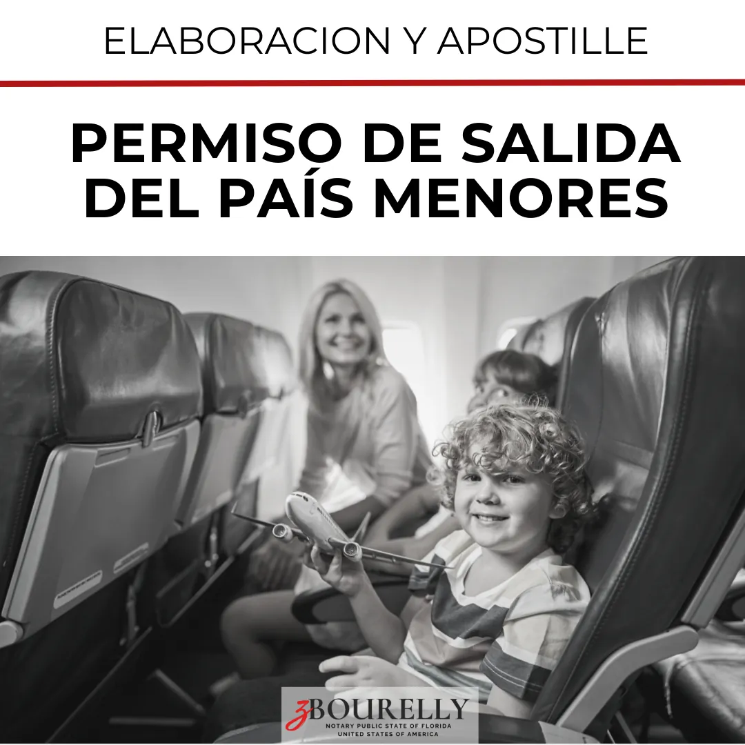 Permiso de Salida del País Menores