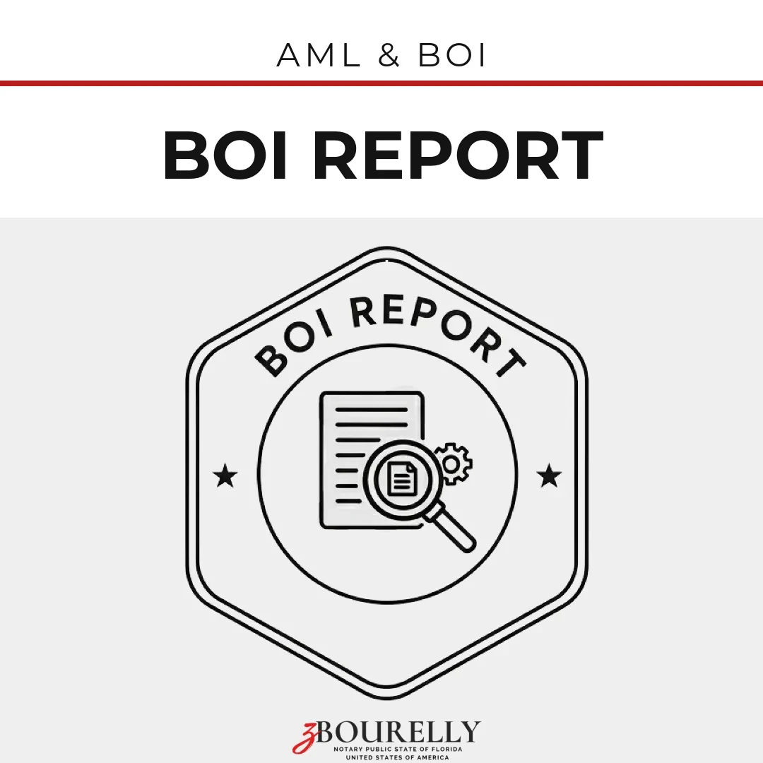 BOI Report (Beneficial Ownership Information) · Apostille de la Haya