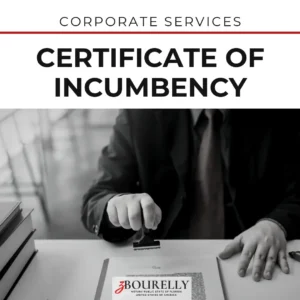 Certificate of Incumbency — Drafting · Apostille de la Haya
