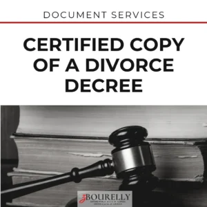 Certified Copy of a Divorce Decree (Clerk of Court) · Apostille de la Haya