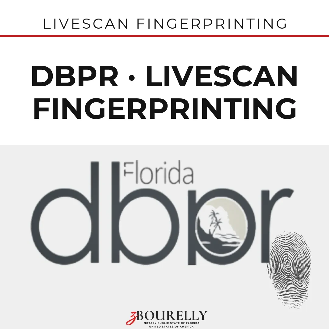 DBPR — Livescan Fingerprinting · Apostille de la Haya