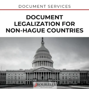 Document Legalization for non-Hague Countries · Apostille de la Haya