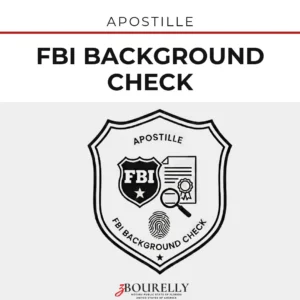 FBI Background Check — Apostille · Apostille de la Haya
