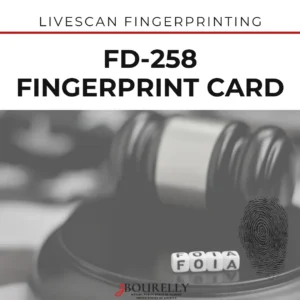 FD-258 Fingerprint Card — FOIA and FBI Requests · Apostille de la Haya