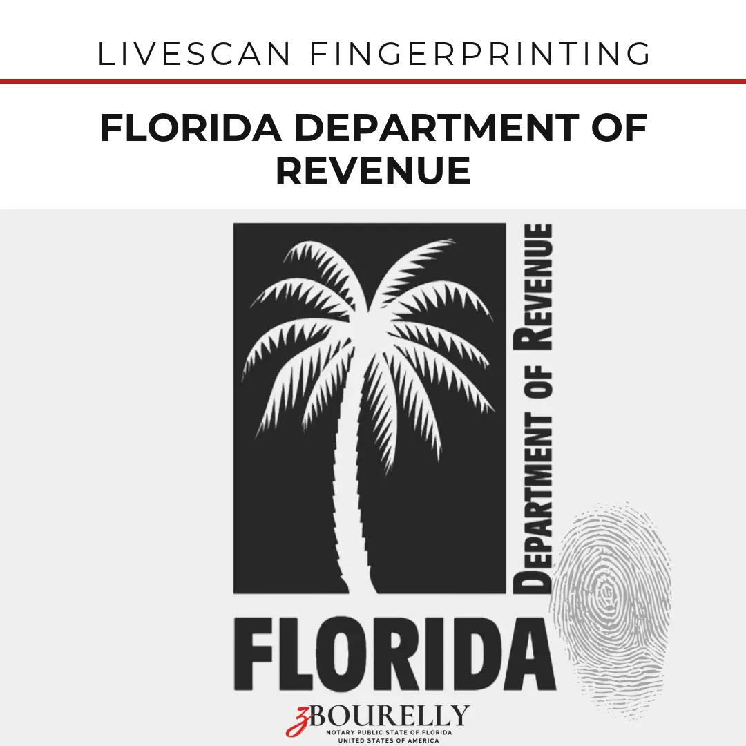 Florida Department of Revenue — Livescan Fingerprinting · Apostille de la Haya