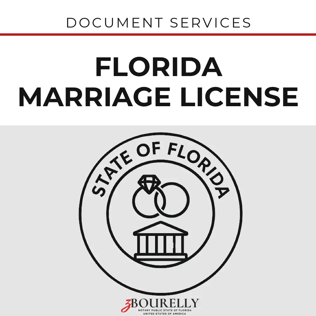Florida Marriage License — Application Assistance · Apostille de la Haya