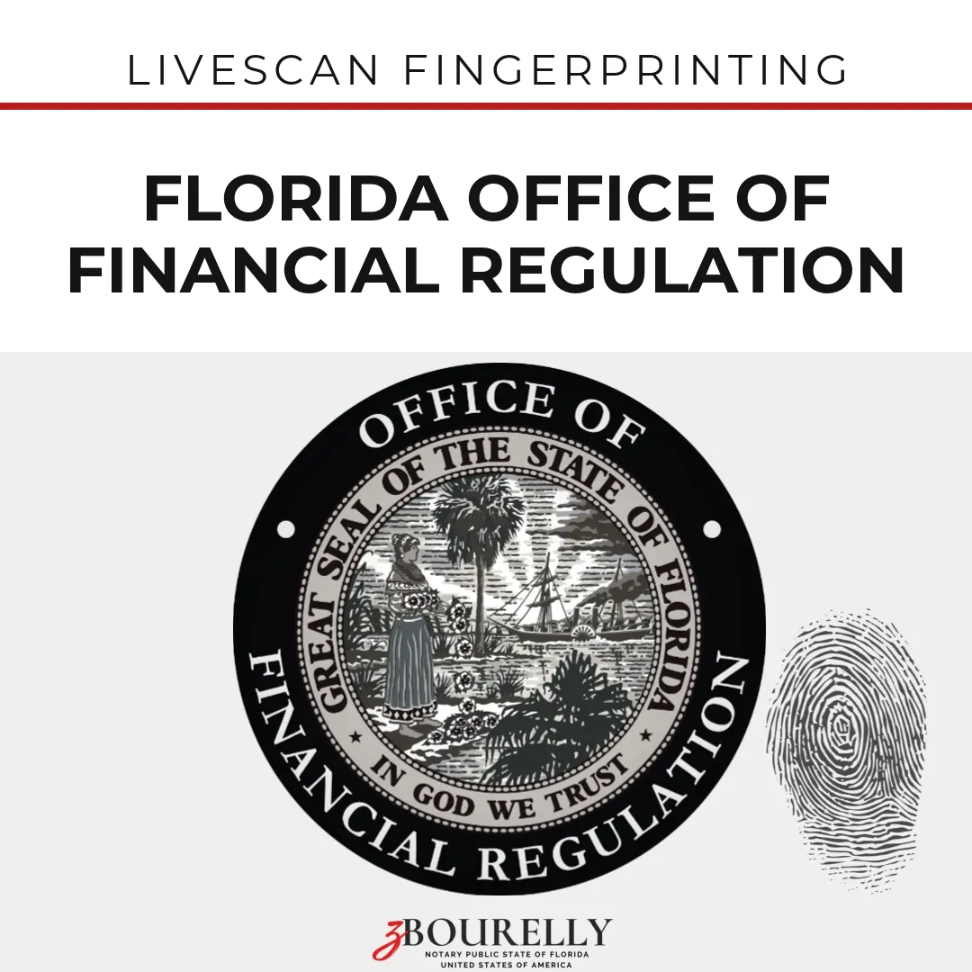 Florida Office of Financial Regulation (OFR) — Livescan Fingerprinting · Apostille de la Haya