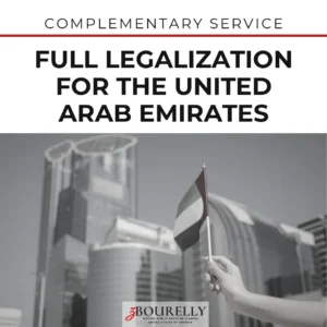Full Legalization for the United Arab Emirates · Apostille de la Haya