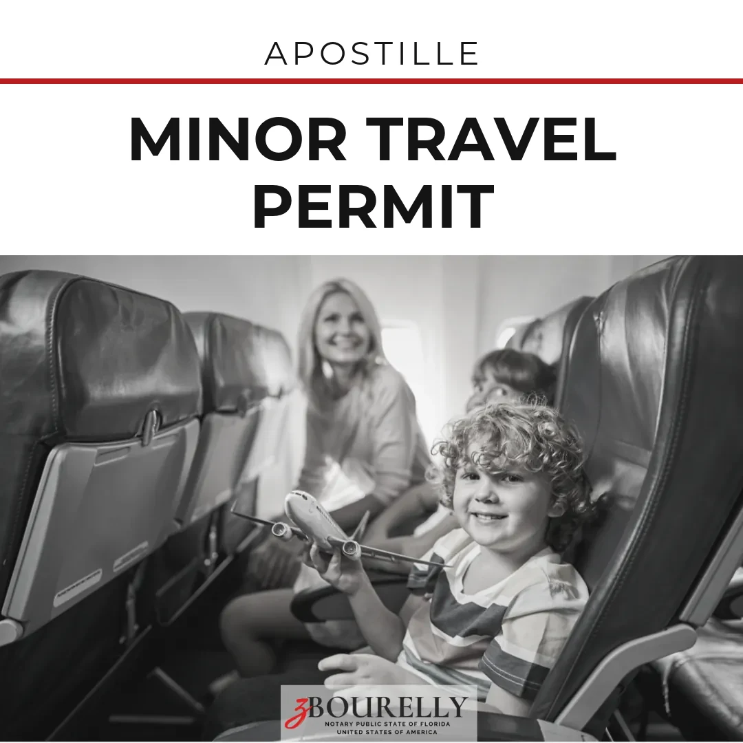 Minor Travel Permit — Drafting and Apostille · Apostille de la Haya