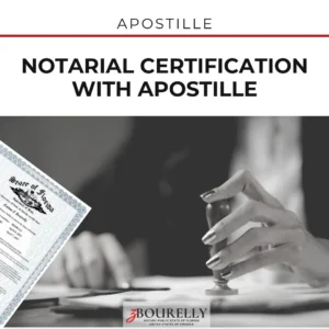 Notarial Certification with Apostille · Apostille de la Haya
