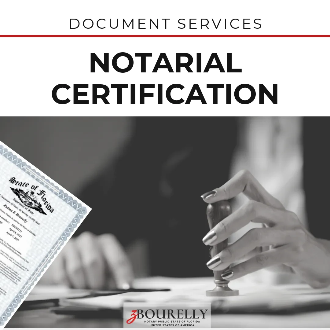 Notarial Certification — Drafting · Apostille de la Haya