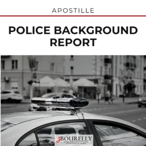 Police Background Report — Apostille · Apostille de la Haya