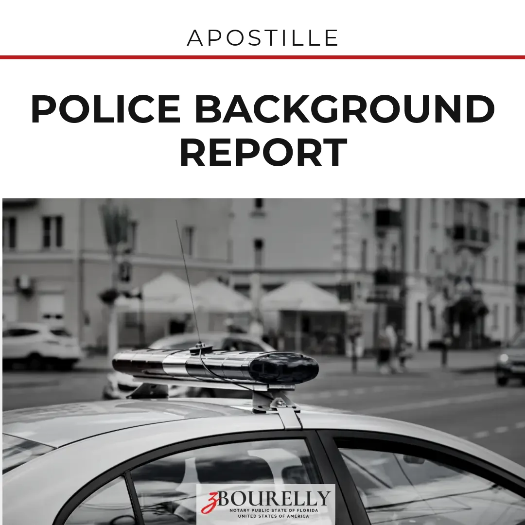 Police Background Report — Apostille · Apostille de la Haya