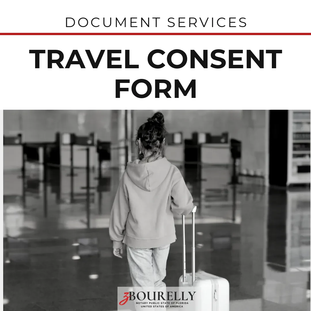 Travel Consent Form (USA) — Drafting and Notarization · Apostille de la Haya