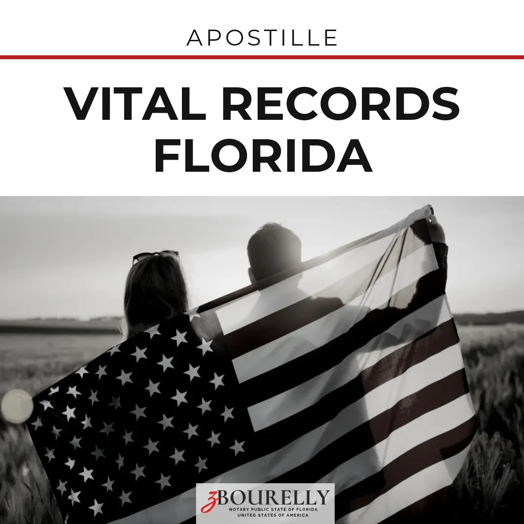 Vital Records Florida — Apostille · Apostille de la Haya
